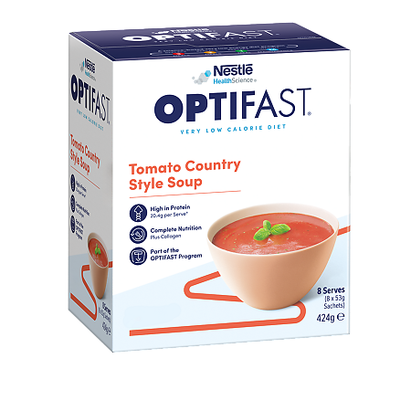 Оптифаст диетическое лечебное энтеральное питание для детей от 7 лет и взрослых томатный суп 53 г саше 8 шт