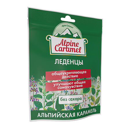 Альпийская Карамель Alpine Caramel Леденцы без сахара пакет 75 г 1 уп