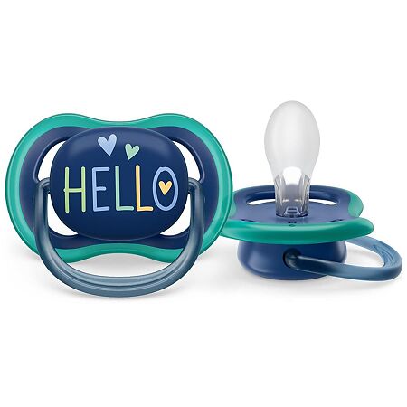 Philips Avent Пустышка Ultra Air SCF349/18 в комплекте с футляром для хранения и стерилизации 18+ мес 2 шт